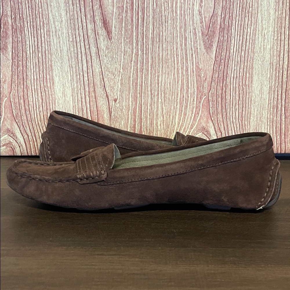 UGG Retreat Women’s Shearling Buckle Moccasin Suede Loafers - Picture 5 of 11